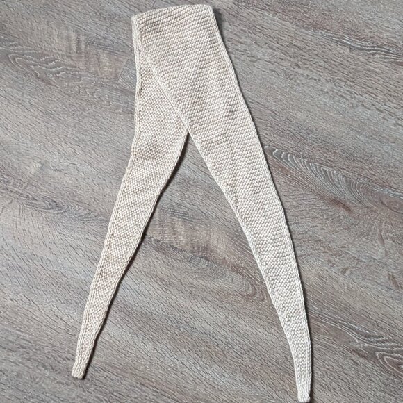 Handmade Knit Sophie Scarf Purl Soho Sweetgrass Cotton Alpaca Yarn - Picture 2 of 2